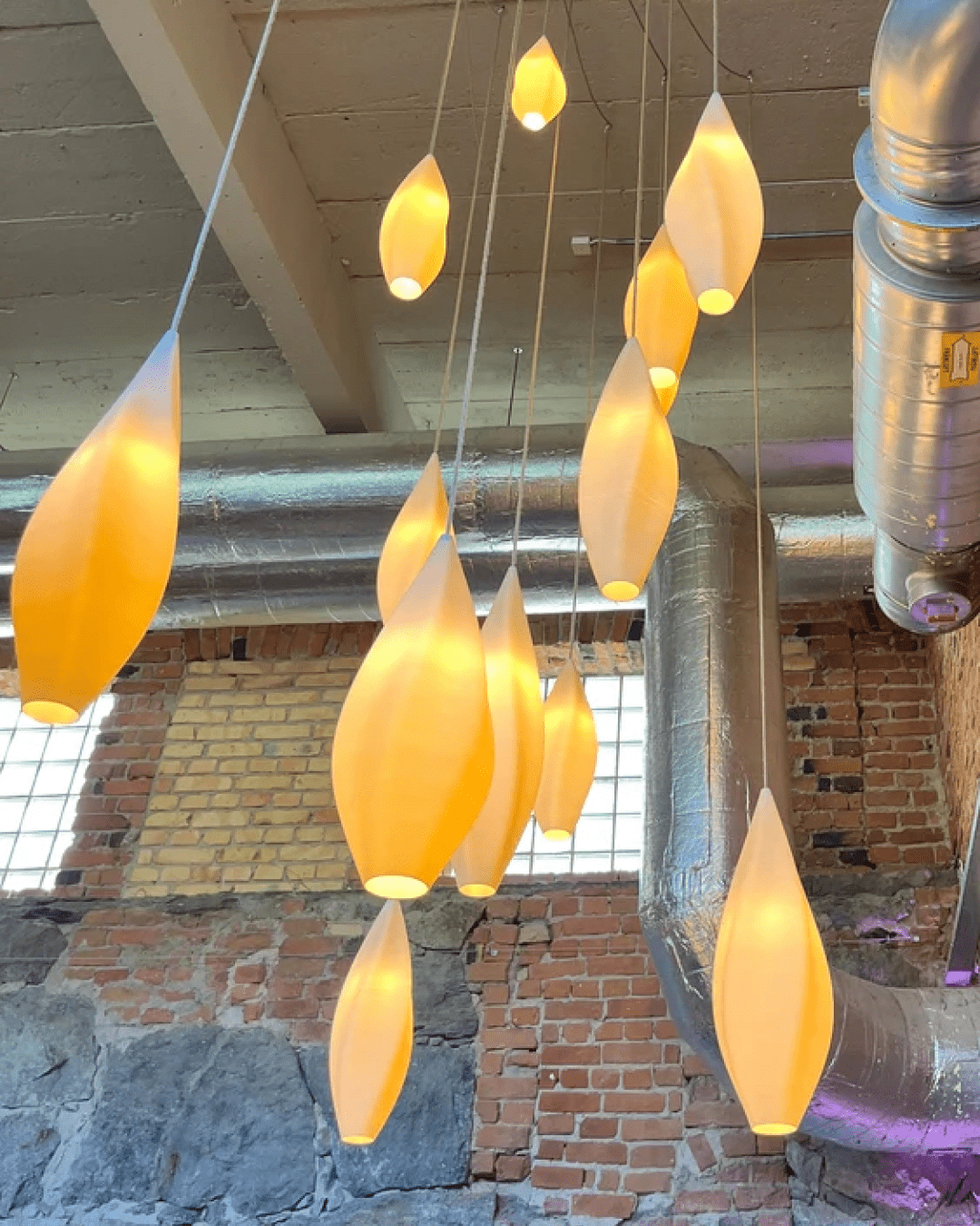 Ljusinstallation i Smedjan - Pyr